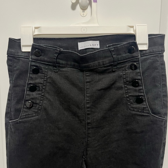 Loft side-button skinny jeans - Picture 2 of 3